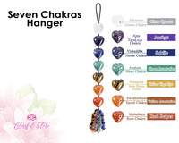 Seven Chakra Heart Shape Car Hanging