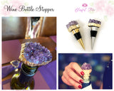 Amethyst Wine Stopper - www.blissfulagate.com