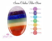 Seven Chakra Reiki Palm Stone