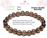 Genuine Smoky Quartz 8mm Bracelet