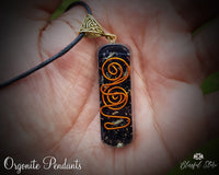 Tourmaline Healing Chakra Orgonite Pendant