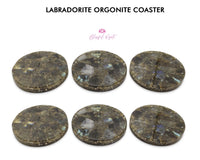 Labradorite Orgonite Coaster - www.blissfulagate.com