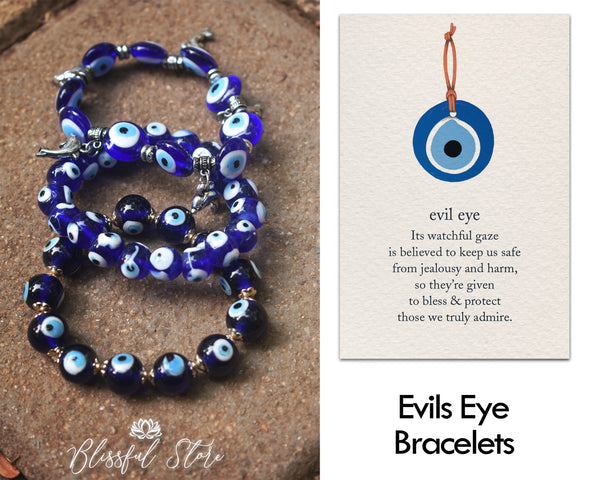 Buy Beaded Silver and Blue Evil Eye Bracelet Online At Best Price @ Tata  CLiQ