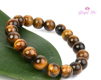 Genuine Tiger Eye 8mm Beads Bracelet