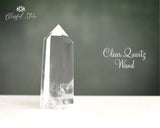 Clear Quartz Obelisk Wand - www.blissfulagate.com