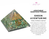 Aventurine Orgonite EMF Pyramid.