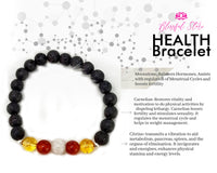 Lave Stones Health Bracelet.