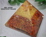 Red Jasper Chakra EMF Pyramids.