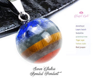 Seven Chakra Bonded Pendant ( Sphere )