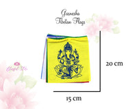 Lord Ganesha Tibetan Flags