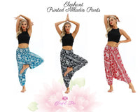 Harem Pants Cotton Elephant Printed Pants Harem Aladdin Pants Printed Harems