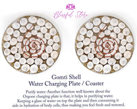 Gomti Shell Orgonite Energy Crystal Water Charging Plate / Coaster - www.blissfulagate.com