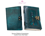 Gemstone Leather Book { Dairy } - www.blissfulagate.com