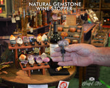 Natural Gemstones Wine Stopper - www.blissfulagate.com