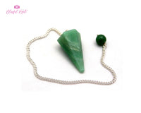 Orgonite Green Aventurine Gemstone Pendulum - www.blissfulagate.com