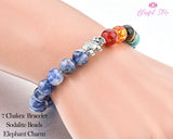 Elephant Charm Sodalite Bracelet - www.blissfulagate.com