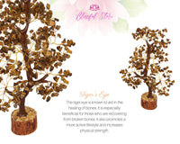 Tiger Eye Gemstone Chipstone Tree