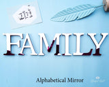 Alphabet Mirrors - www.blissfulagate.com