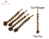 Tiger Eye Tumbled Stone Hanging Ornament