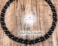 Black Onyx and Hematite Beads Mix Stone Japamala.