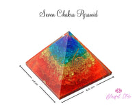 Seven Chakra Orgone Pyramid Copper Reiki Symbol