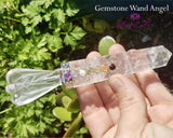 Tiger Eye Gemstone Angel Wand