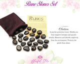 Amethyst Rune Stone Set - www.blissfulagate.com