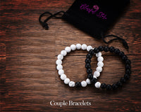 Couple Gemstone Bracelets - www.blissfulagate.com