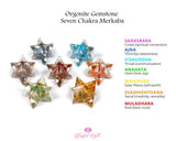 Orgonite Seven Chakra Gemstone Merkaba Star Stones - www.blissfulagate.com