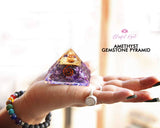 Amethyst Orgonite EMF Pyramid.