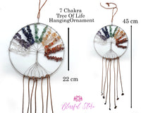 Seven Chakra Stones Tree Of Life Hanging Ornament