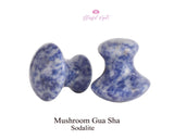 Sodalite Mushroom Gua Sha - www.blissfulagate.com