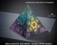 Amethyst Mix Crystal Gemstone EMF Pyramids.