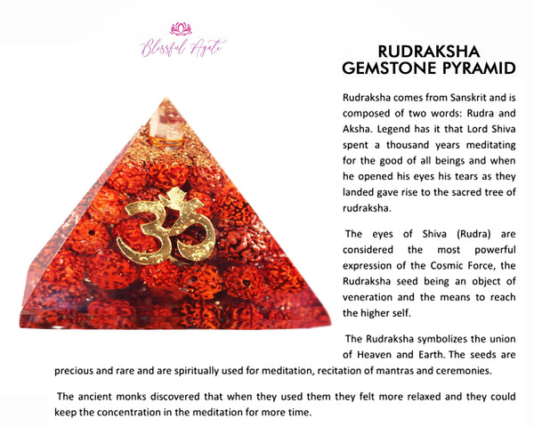 Om Rudraksha EMF Pyramids.