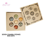 Seven Chakra Engraved Gemstones Box Set. - www.blissfulagate.com