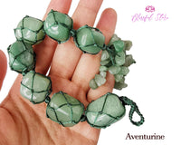 Aventurine Tumbled Stone Hanging Ornament - www.blissfulagate.com