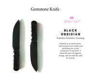 Black Obsidian Knifes - www.blissfulagate.com