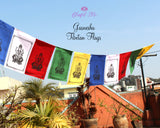 Lord Ganesha Tibetan Flags