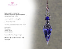 Orgonite Seven Chakra Chipstone Cone Resin Boho Style Pendulum - www.blissfulagate.com