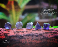 Amethyst Gemstone Platonic Set Solids Sacred Geometric Set