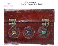 Gemstone Leather Book { Dairy } - www.blissfulagate.com