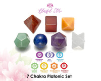 7 Chakra Platonic Set - www.blissfulagate.com