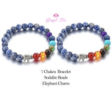 Elephant Charm Sodalite Bracelet - www.blissfulagate.com