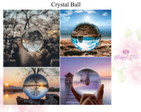 70mm Clear Crystal Gazing Ball - www.blissfulagate.com