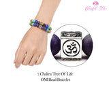 Seven Chakra Om Bracelet