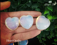 Opalite Heart Gemstone. - www.blissfulagate.com