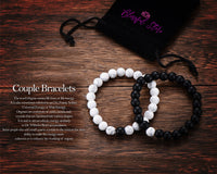 Couple Gemstone Bracelets - www.blissfulagate.com