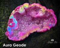 Aura Geode Cluster - www.blissfulagate.com