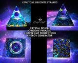 Amethyst Crystal Gemstone EMF Pyramids.