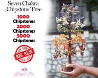 Seven Chakra Big Size Gemstone Trees - www.blissfulagate.com